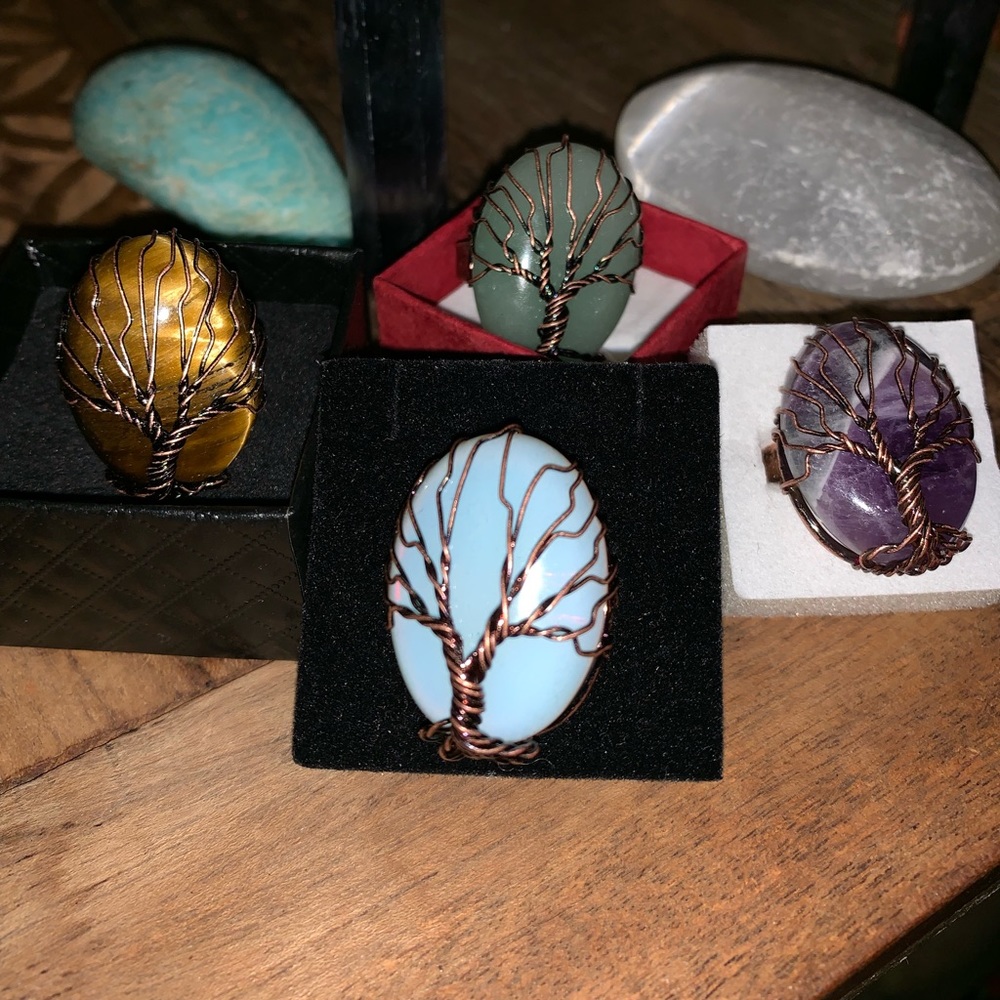 Alchemy63 Antique Copper & Brass Tree of Life Ring